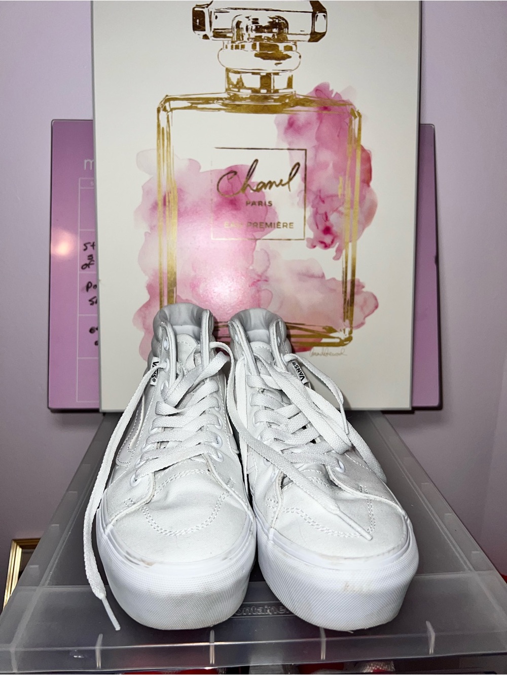 VANS White High-Top Sneakers